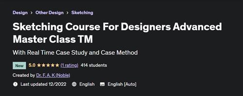 Sketching Course For Designers Advanced Master Class TM