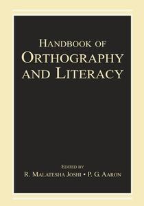 Handbook of Orthography and Literacy