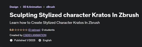 Sculpting Stylized character Kratos In Zbrush