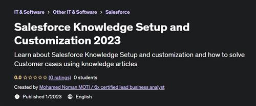 Salesforce Knowledge Setup and Customization 2023