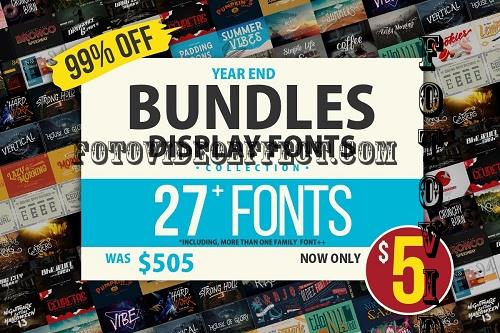 Year End Bundles - Display Fonts Collection