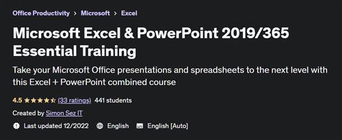 Microsoft Excel & PowerPoint 2019365 Essential Training