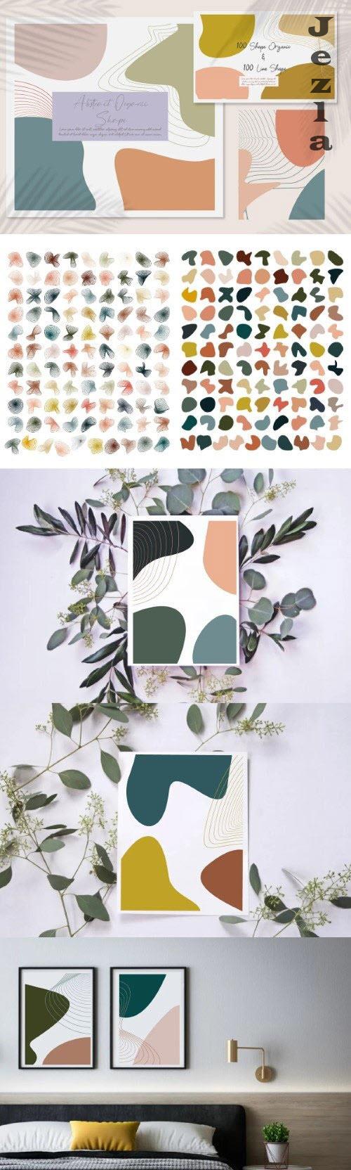 Bundle Abstract Organic Shape - 10309198