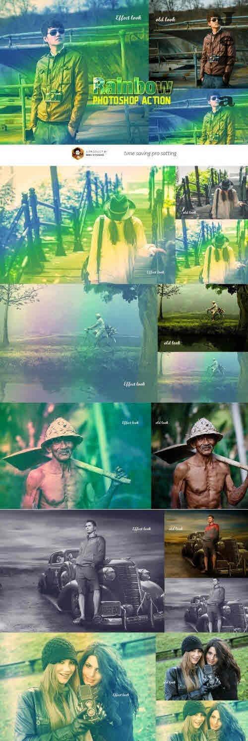 Rainbow Photoshop Action - 2338424