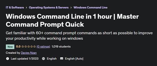 Windows Command Line in 1 hour - Master Command Prompt Quick