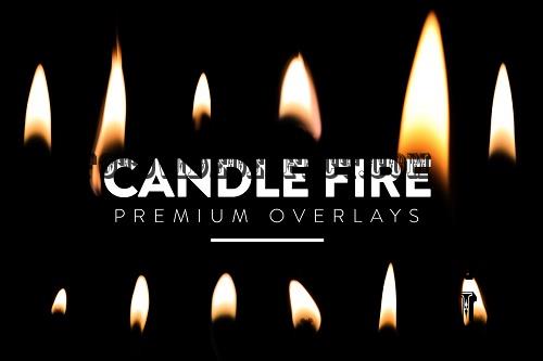 30 Candle Flames Overlays - 6398570