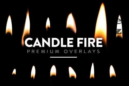 30 Candle Flames Overlays - 6398570 30 Candle Flames Overlays - 6398570