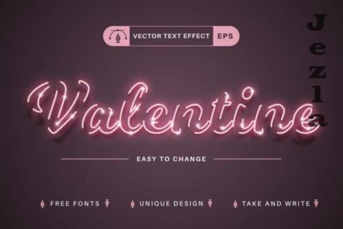 Valentine - Editable Text Effect - 11013300