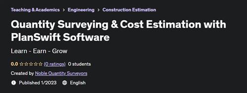 Quantity Surveying & Cost Estimation with PlanSwift Software