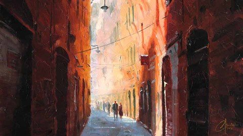 Impressionism - Paint This Italy Scene In Oil Or Acrylic
