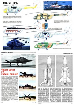 Letectvi+Kosmonautika 1991-01-02 - Scale Drawings and Colors