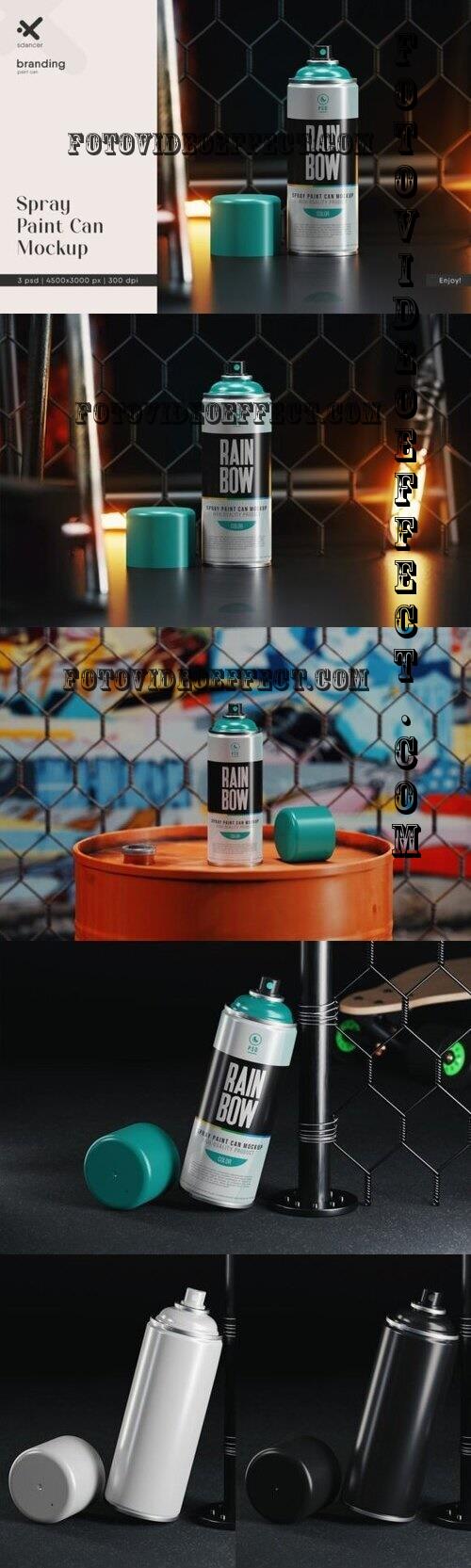 Spray Paint Can Mockup - 2383124