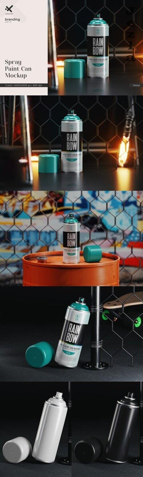 Spray Paint Can Mockup - 2383124