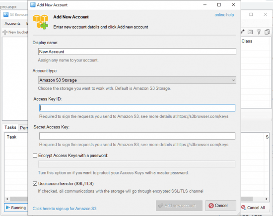 NetSDK Software S3 Browser Pro v10.7.1