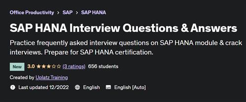 SAP HANA Interview Questions & Answers