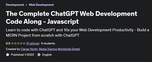 The Complete ChatGPT Web Development Code Along - Javascript