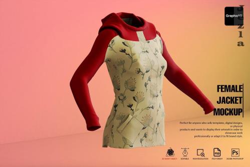 Female Jacket Mockup - 10890052