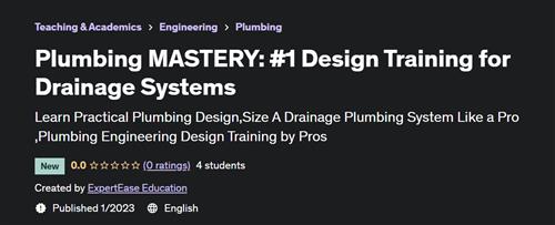 Plumbing MASTERY #1 Design Training for Drainage Systems