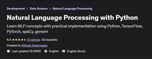 Natural Language Processing with Python by Rithesh Sreenivasan