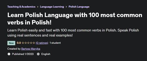 Learn Polish Language with 100 most common verbs in Polish!