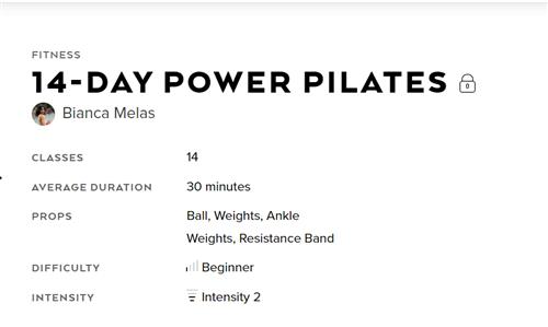 AloMoves - 14-Day Power Pilates
