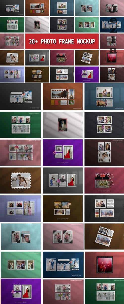 24 Valentine's Day Photo Frame Mockups - 24 Premium Graphics