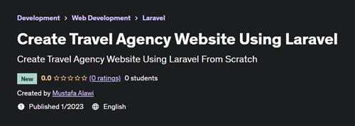 Create Travel Agency Website Using Laravel