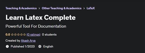 Learn Latex Complete