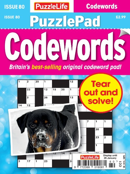 PuzzleLife PuzzlePad Codewords – 29 December 2022