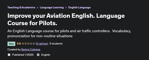 Improve your Aviation English. Language Course for Pilots
