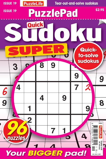 PuzzleLife PuzzlePad Sudoku Super – 29 December 2022