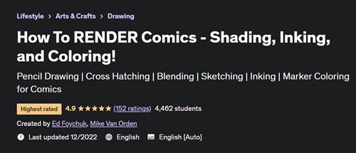 How To RENDER Comics - Shading, Inking, and Coloring!