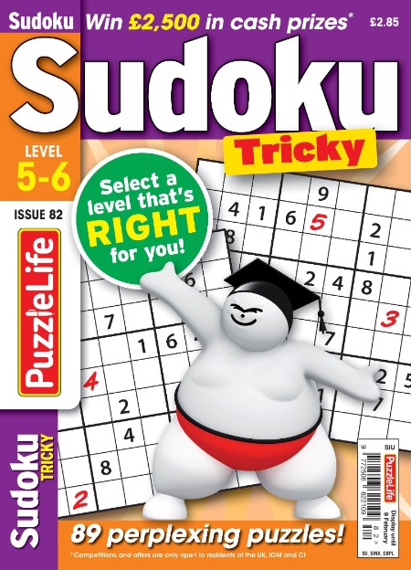 PuzzleLife Sudoku Tricky – January 2023