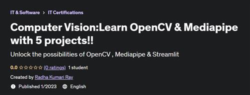 Computer Vision Learn OpenCV & Mediapipe with 5 projects!!