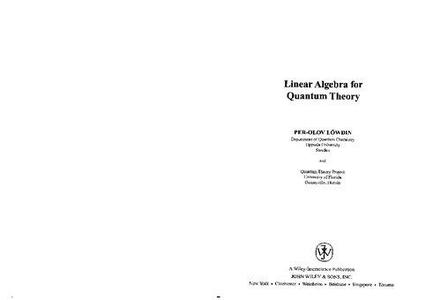 Linear Algebra for Quantum Theory