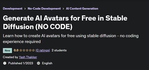 Generate AI Avatars for Free in Stable Diffusion (NO CODE)