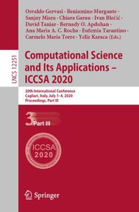 Computational Science and Its Applications - ICCSA 2020 (Part III)