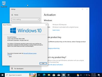 Windows 10 Enterprise 22H2 build 19045.2486 Preactivated Multilingual January 2023 (x64)