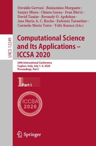 Computational Science and Its Applications - ICCSA 2020 (Part I)