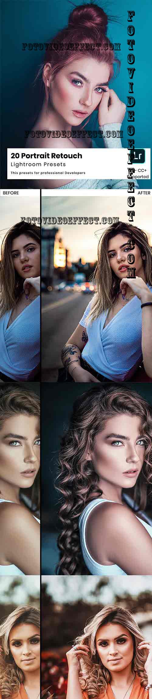 20 Portrait Retouch Lightroom Presets - 26579771