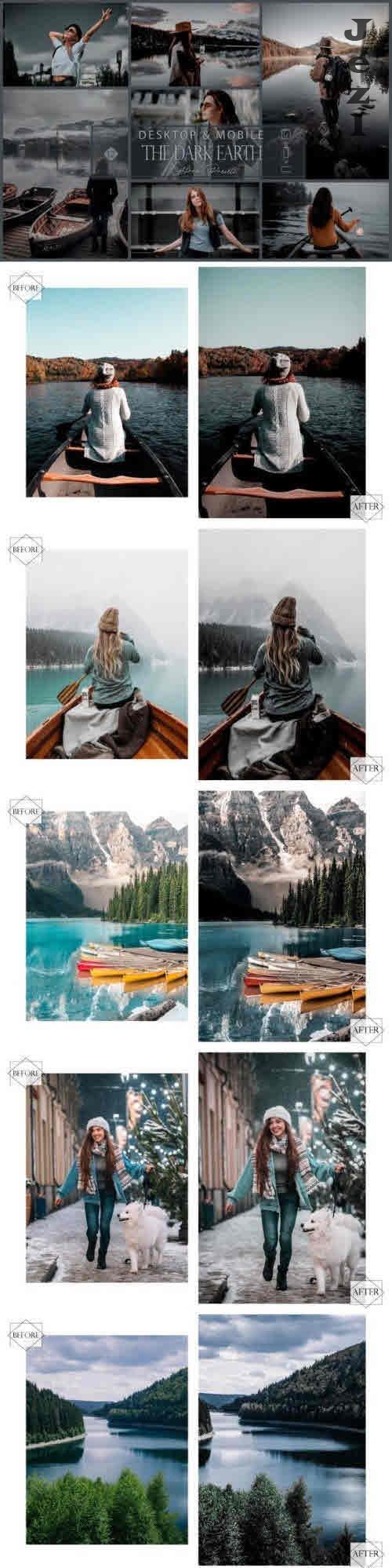 12 the Dark Earth Lightroom Presets,Blue