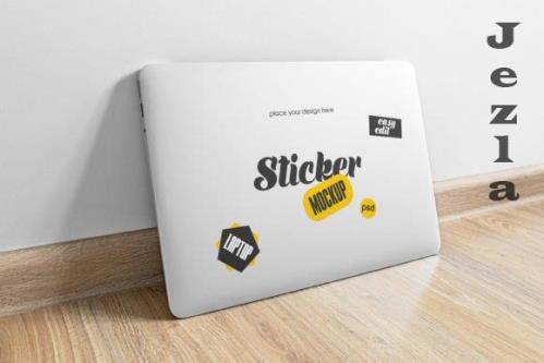 Sticker MacBook Air Mockup - 12167022