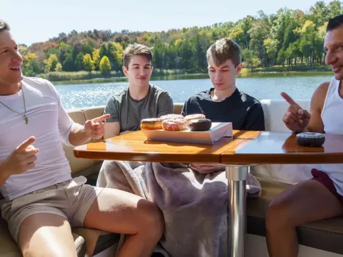 FamilyDick – After-Breakfast Competition – Oliver Beck, Jax Thirio, Dalton Riley and Caleb Morphy