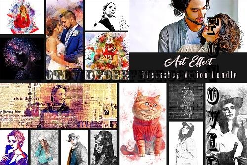 Art Effect Photoshop Action Bundle - 20 Premium Graphics