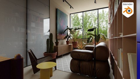 Interior Architecture Visualization In Blender