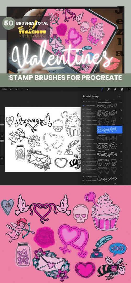 Valentine�s Day Stamp Brushes