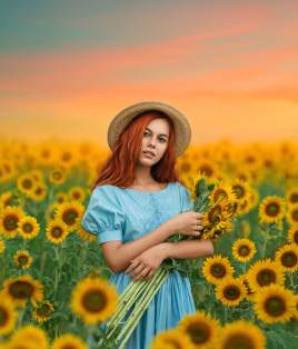 Lilia alvarado The Girl With Sunflowers Editing Tutorial