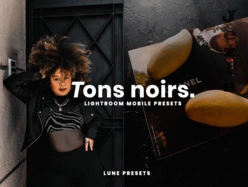 Black Tones Lightroom Presets
