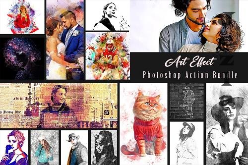 Art Effect Photoshop Action Bundle - 20 Premium Graphics