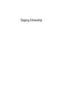 Staging Citizenship Roma, Performance and Belonging in EU Romania